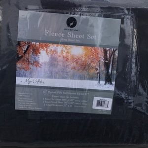 King size gray fleece sheets